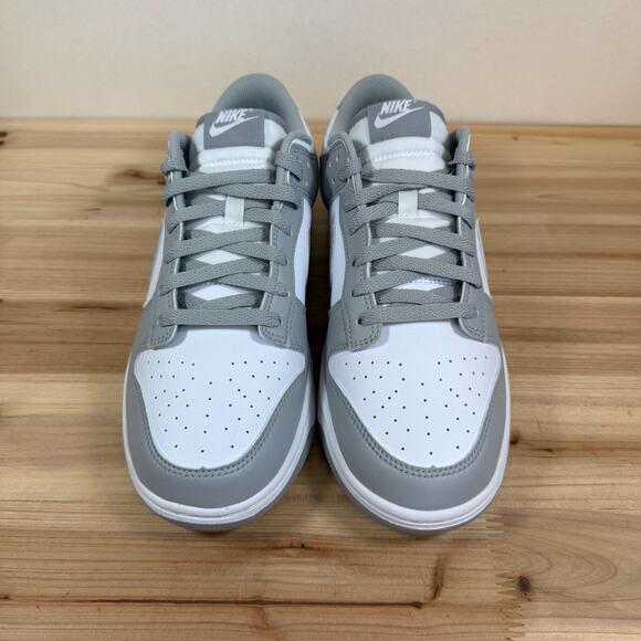 Nike Dunk Low Retro sneakers Mens 10 Light Smoke Grey White HF5441-105 NEW NIB - Picture 3 of 11